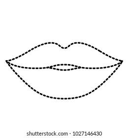 lips female isolated icon