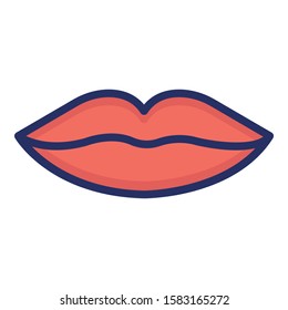 
Lips, Female Lips Isolated Vector Icon which can be easily modified or edited
