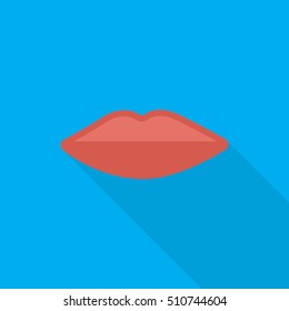 lips flat icon illustration isolated vector sign symbol