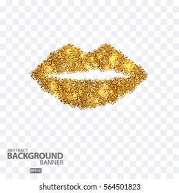 lips glitter  Vector EPS 10