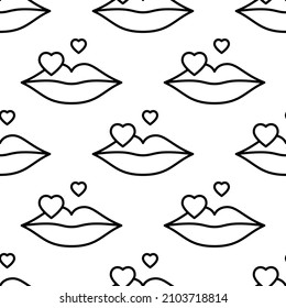 Liegt mit Herz. Nahtloses Muster