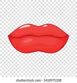 Lips icon. Cartoon illustration of lips vector icon for web design