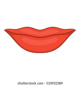 Lips icon. Cartoon illustration of lips vector icon for web design