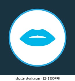 Lips icon colored symbol. Premium quality isolated mouth element in trendy style.