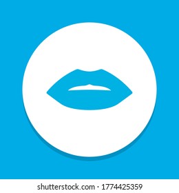Lips icon colored symbol. Premium quality isolated mouth element in trendy style.