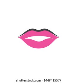 Lips Icon Cosmetic Logo Vector Template Stock Vector (Royalty Free ...