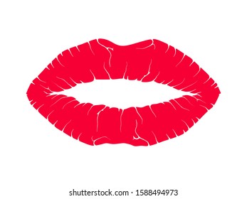 Lips icon cosmetic logo vector template