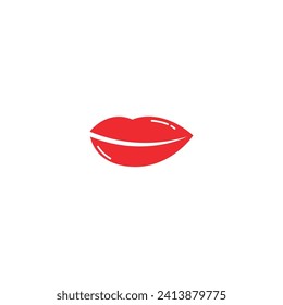 lips icon cosmetic logo vector template