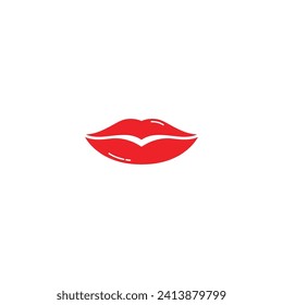 lips icon cosmetic logo vector template