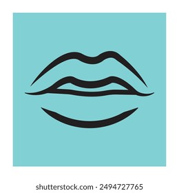 lips icon design vector illustration 
