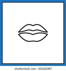Lips icon illustration
