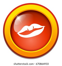 lips icon - kiss
