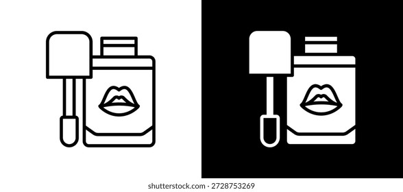Lips Icon lineglyph Vector Illustration