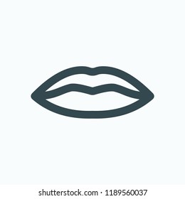 Lips icon. Lip care vector icon