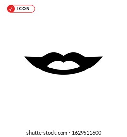 lips icon or logo isolated sign symbol vector illustration - high quality black style vector icons
