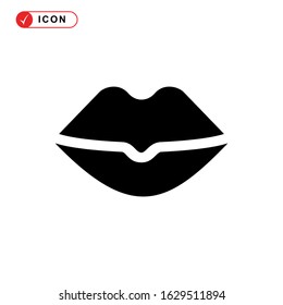 lips icon or logo isolated sign symbol vector illustration - high quality black style vector icons
