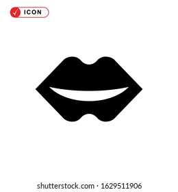 lips icon or logo isolated sign symbol vector illustration - high quality black style vector icons
