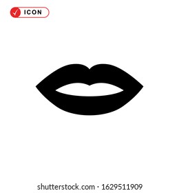 lips icon or logo isolated sign symbol vector illustration - high quality black style vector icons
