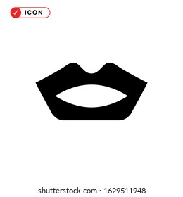 lips icon or logo isolated sign symbol vector illustration - high quality black style vector icons
