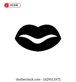 lips icon or logo isolated sign symbol vector illustration - high quality black style vector icons

