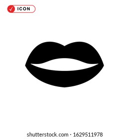 lips icon or logo isolated sign symbol vector illustration - high quality black style vector icons
