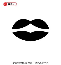 lips icon or logo isolated sign symbol vector illustration - high quality black style vector icons
