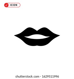 lips icon or logo isolated sign symbol vector illustration - high quality black style vector icons
