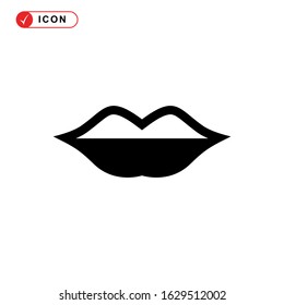 lips icon or logo isolated sign symbol vector illustration - high quality black style vector icons
