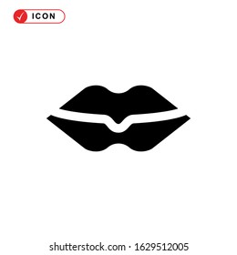 lips icon or logo isolated sign symbol vector illustration - high quality black style vector icons
