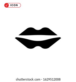 lips icon or logo isolated sign symbol vector illustration - high quality black style vector icons
