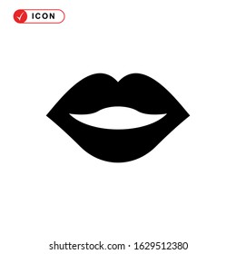 lips icon or logo isolated sign symbol vector illustration - high quality black style vector icons
