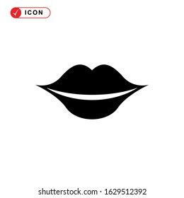 lips icon or logo isolated sign symbol vector illustration - high quality black style vector icons
