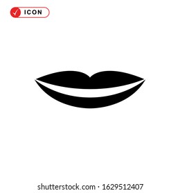 lips icon or logo isolated sign symbol vector illustration - high quality black style vector icons
