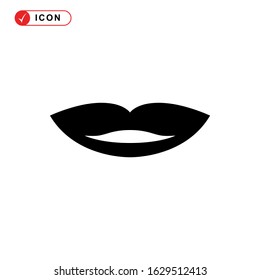 lips icon or logo isolated sign symbol vector illustration - high quality black style vector icons
