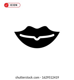 lips icon or logo isolated sign symbol vector illustration - high quality black style vector icons
