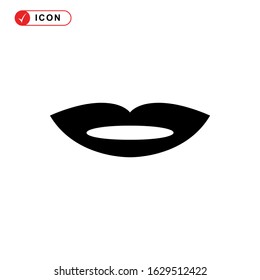 lips icon or logo isolated sign symbol vector illustration - high quality black style vector icons
