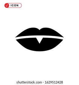 lips icon or logo isolated sign symbol vector illustration - high quality black style vector icons
