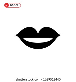 lips icon or logo isolated sign symbol vector illustration - high quality black style vector icons
