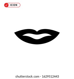 lips icon or logo isolated sign symbol vector illustration - high quality black style vector icons

