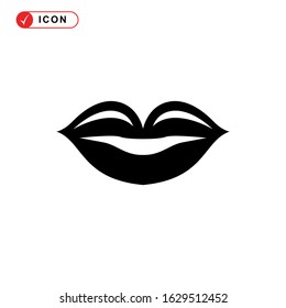 lips icon or logo isolated sign symbol vector illustration - high quality black style vector icons
