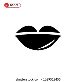 lips icon or logo isolated sign symbol vector illustration - high quality black style vector icons
