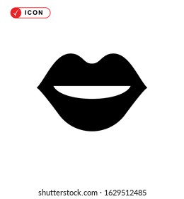 lips icon or logo isolated sign symbol vector illustration - high quality black style vector icons
