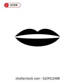 lips icon or logo isolated sign symbol vector illustration - high quality black style vector icons

