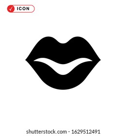 lips icon or logo isolated sign symbol vector illustration - high quality black style vector icons
