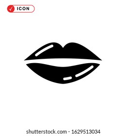 lips icon or logo isolated sign symbol vector illustration - high quality black style vector icons

