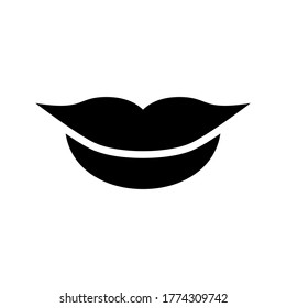 lips icon or logo isolated sign symbol vector illustration - high quality black style vector icons
