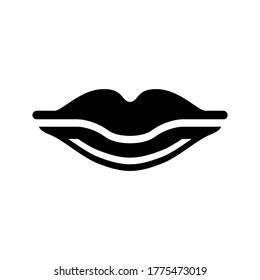 lips icon or logo isolated sign symbol vector illustration - high quality black style vector icons
