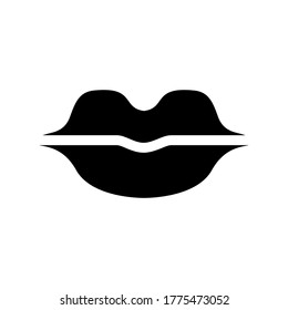 lips icon or logo isolated sign symbol vector illustration - high quality black style vector icons
