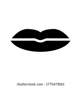 lips icon or logo isolated sign symbol vector illustration - high quality black style vector icons
