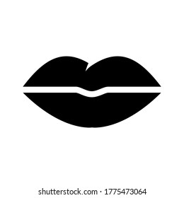 lips icon or logo isolated sign symbol vector illustration - high quality black style vector icons
